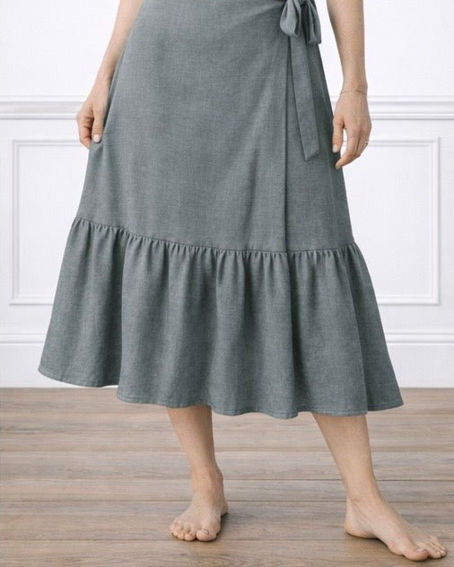 Ruffle Wrap Skirt