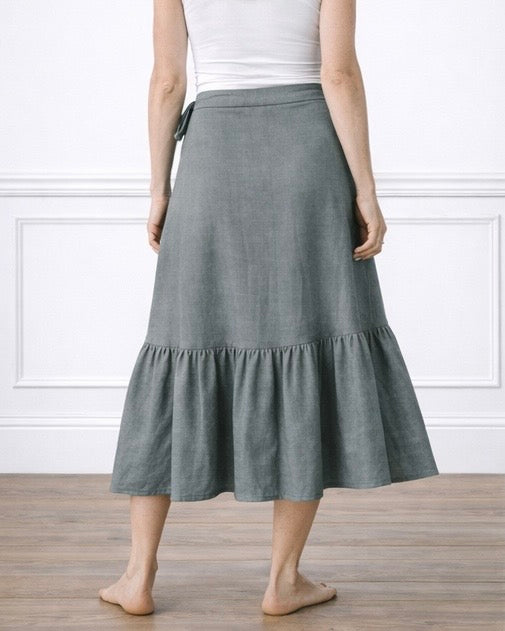 Ruffle Wrap Skirt